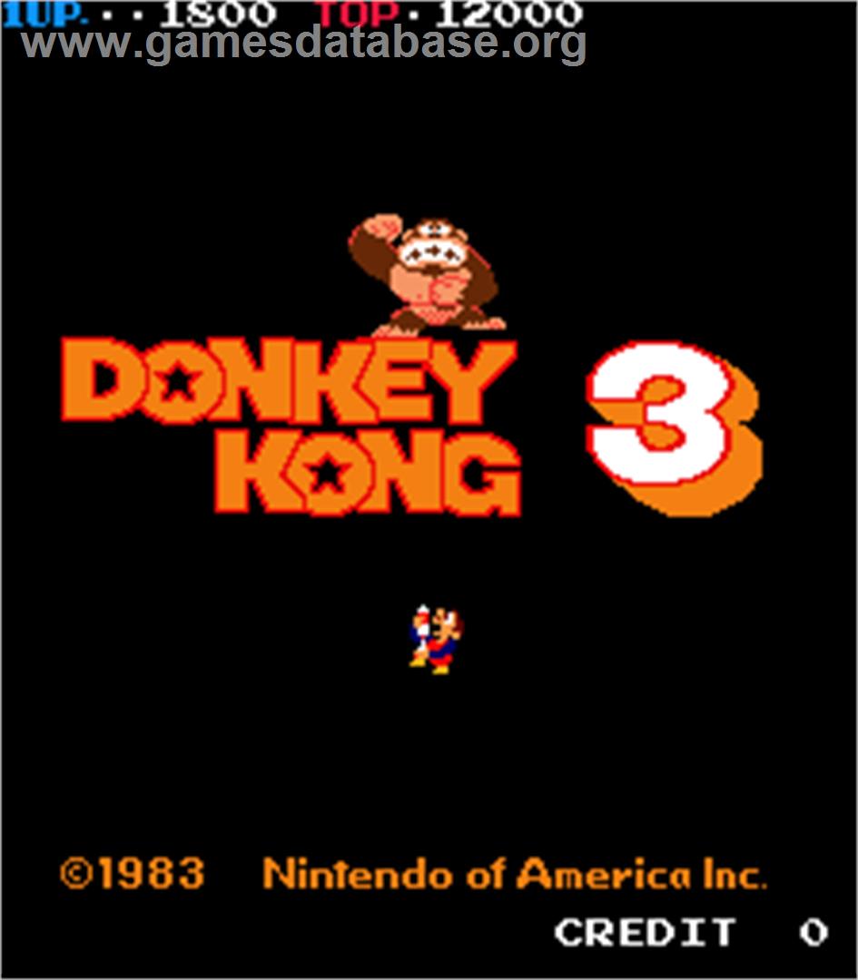 Donkey Kong High Score Kit - Arcade - Artwork - Title Screen