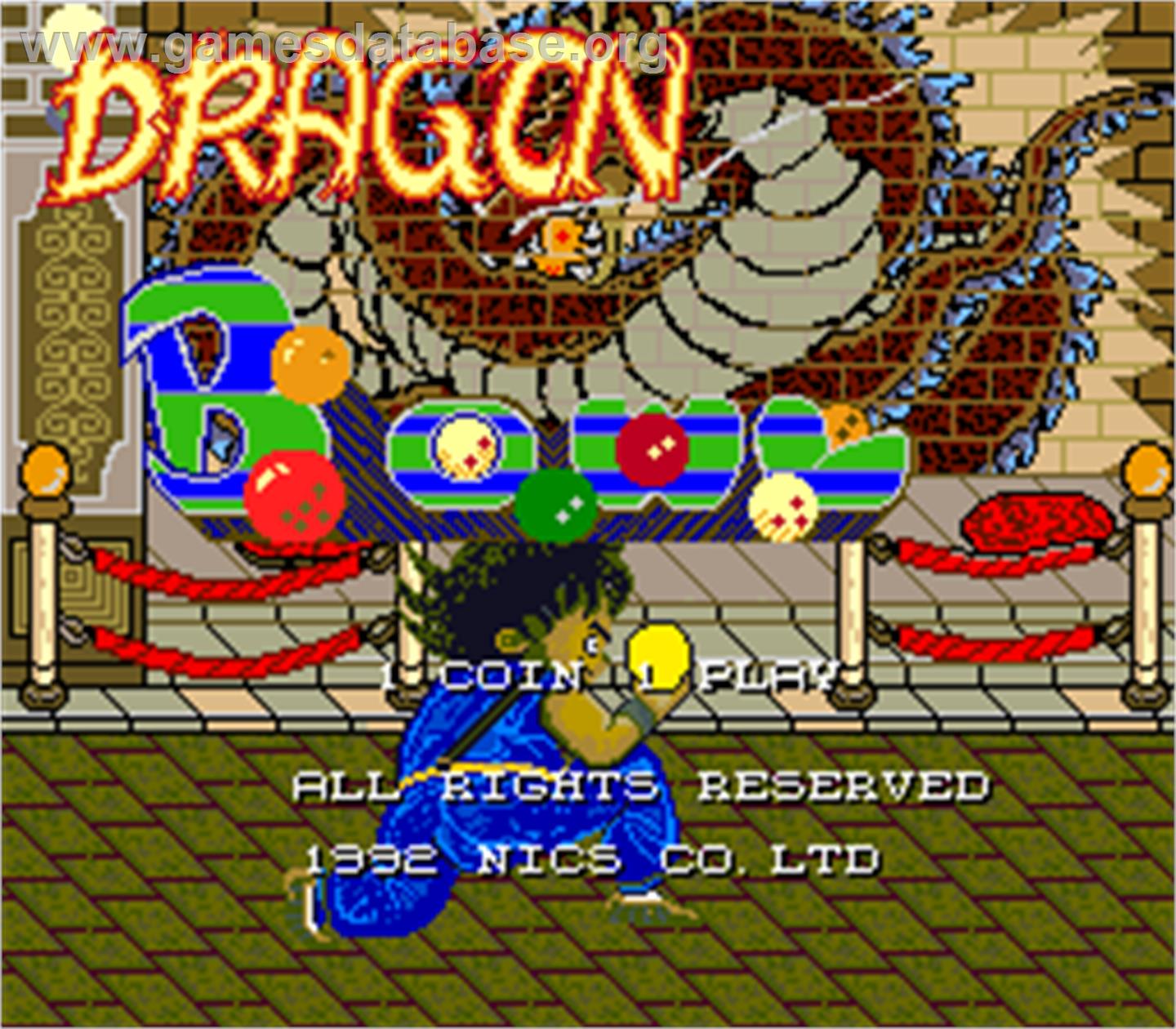 Dragon Bowl - Arcade - Artwork - Title Screen