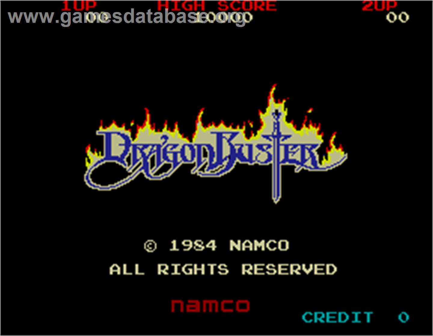 Dragon Buster - Arcade - Artwork - Title Screen