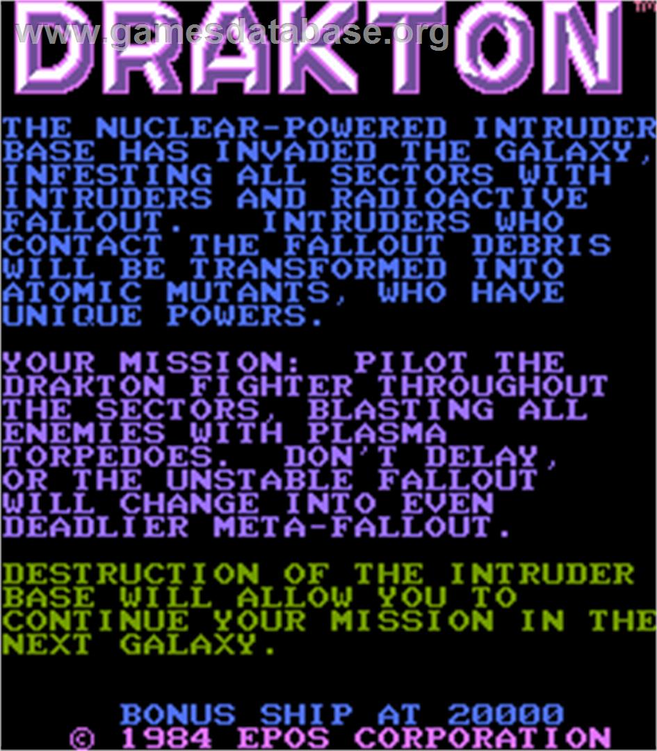 Drakton - Arcade - Artwork - Title Screen