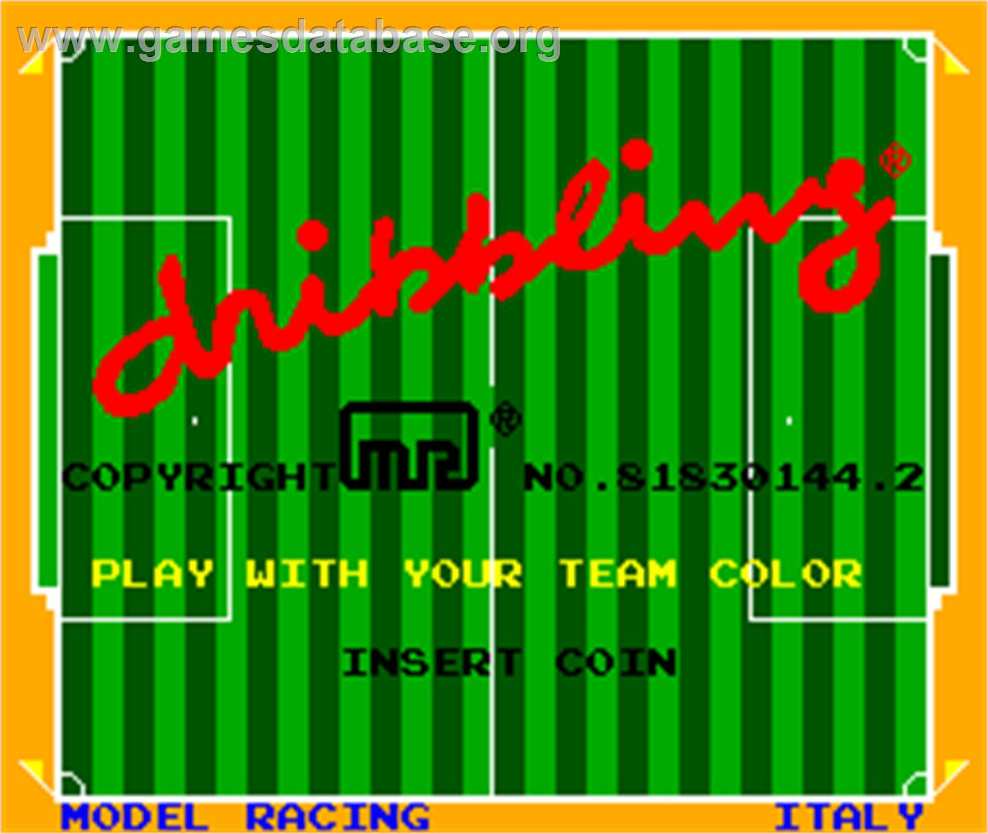 Dribbling - Arcade - Artwork - Title Screen