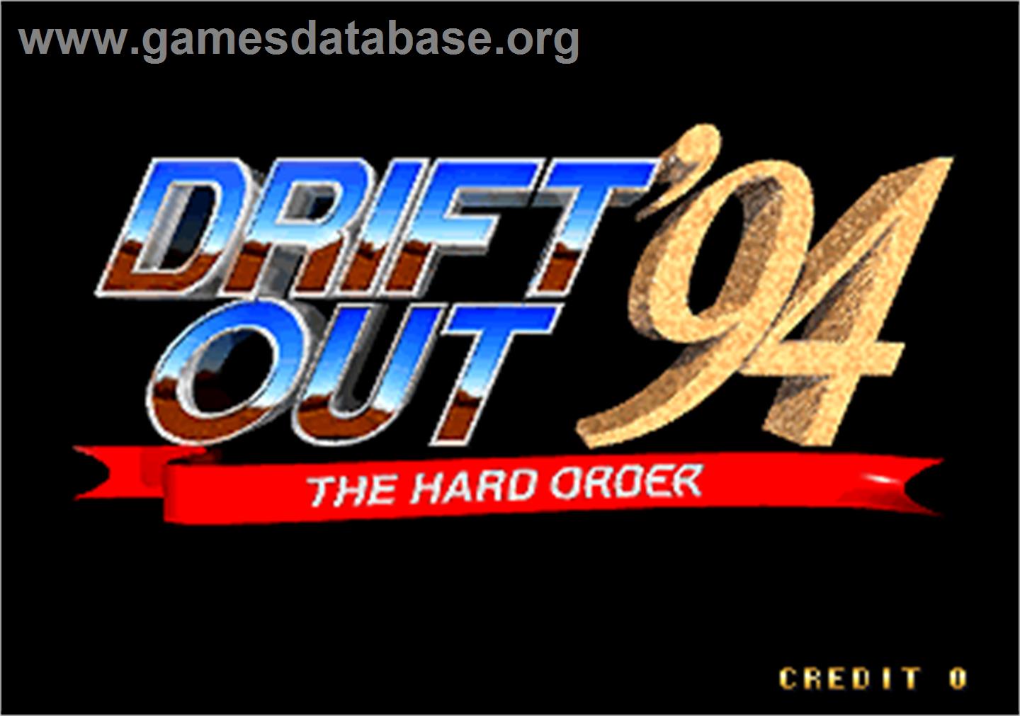 Drift Out '94 - The Hard Order - Arcade - Artwork - Title Screen