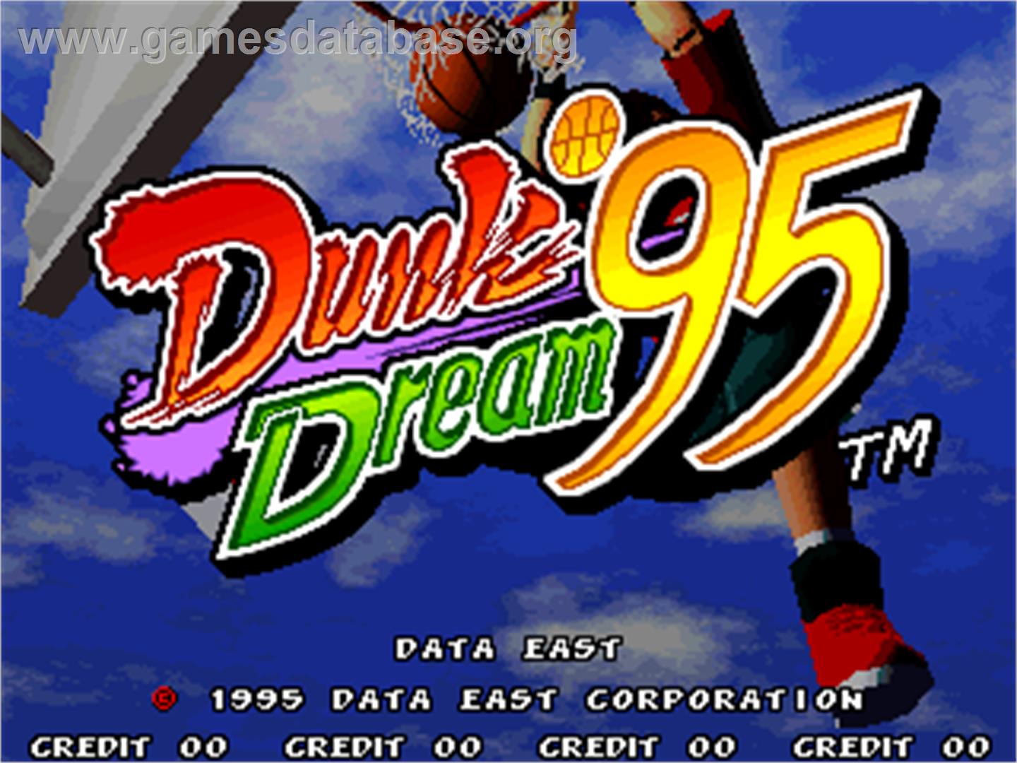 Dunk Dream '95 - Arcade - Artwork - Title Screen