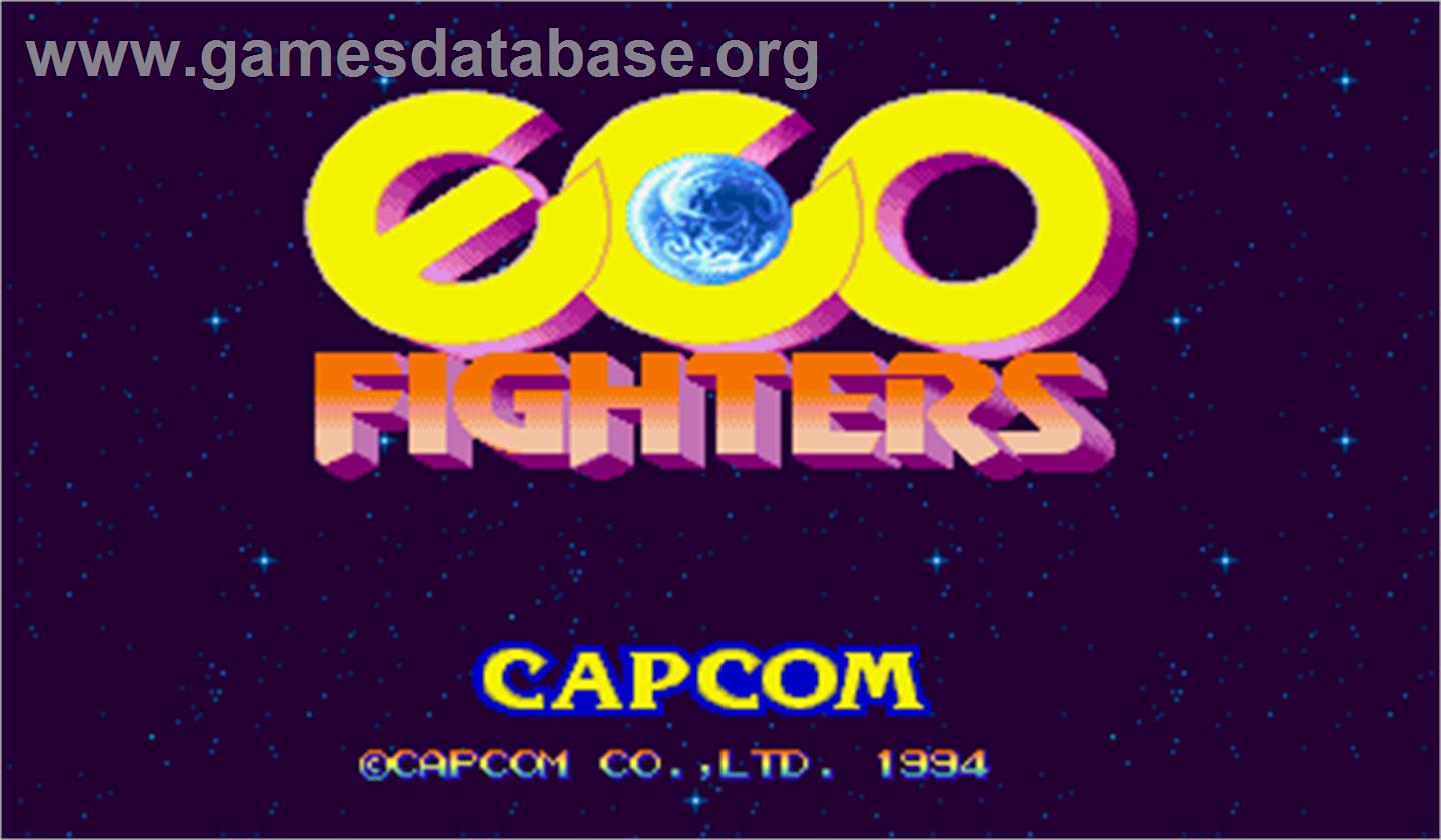 Eco Fighters - Arcade - Artwork - Title Screen