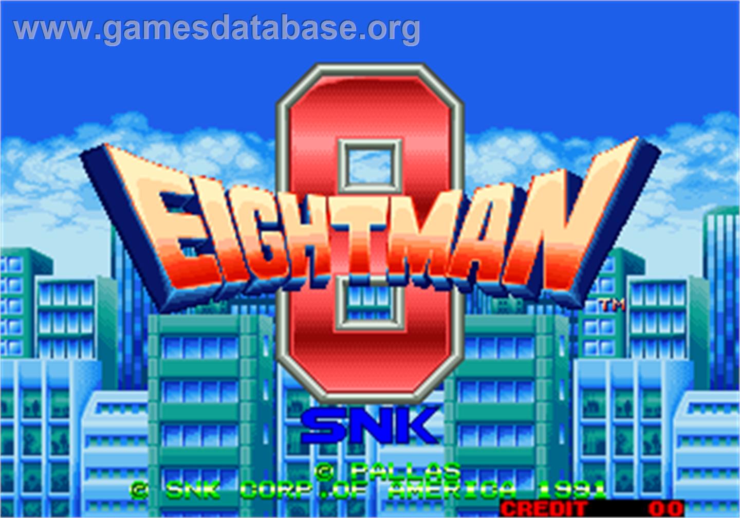 Eight Man - Arcade - Artwork - Title Screen