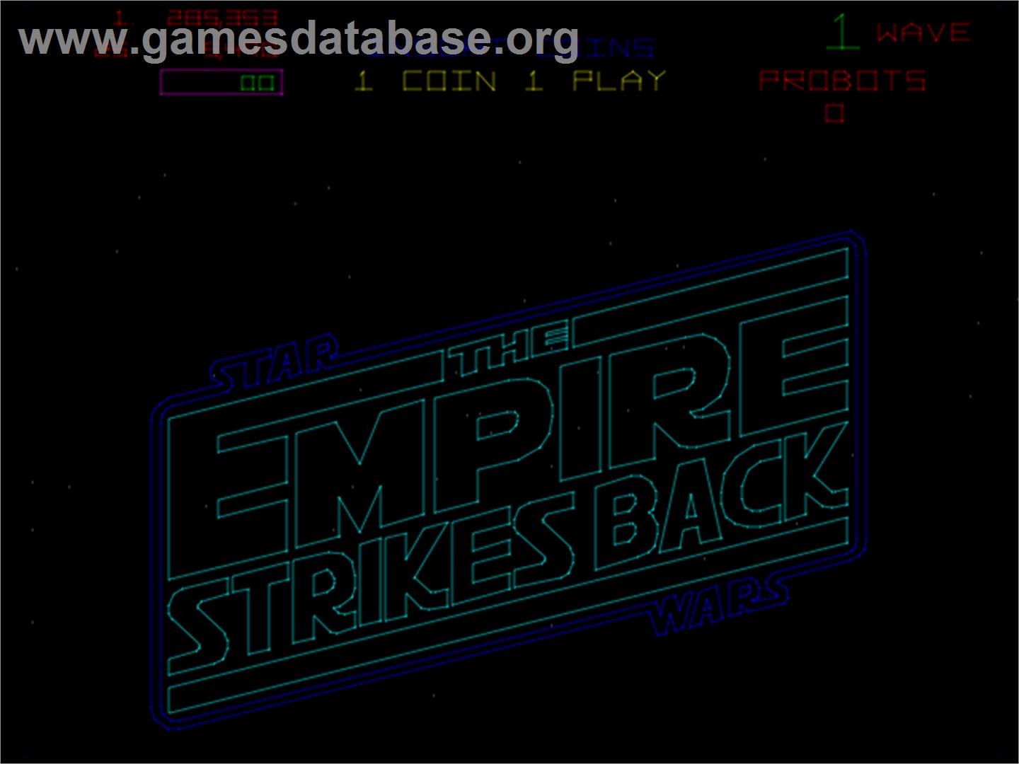 Empire Strikes Back, The - Arcade - Artwork - Title Screen