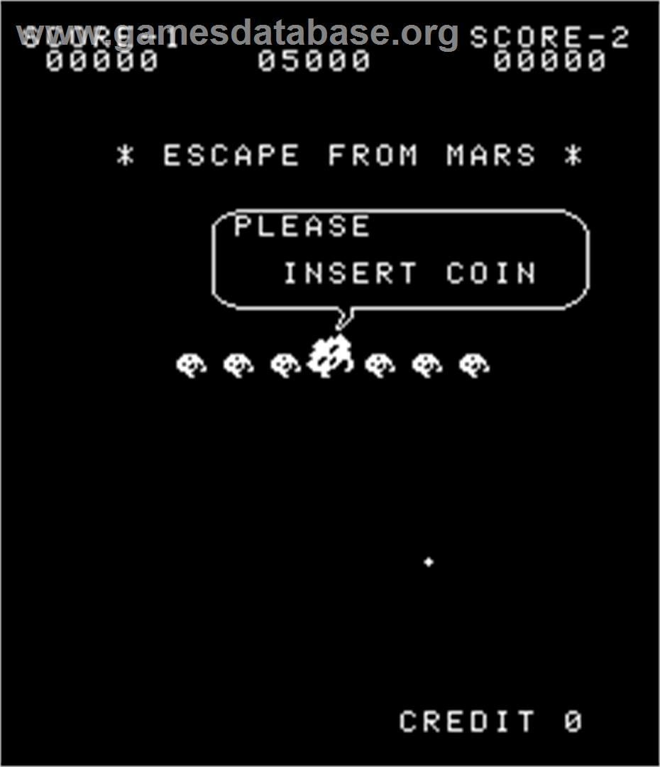 Escape from Mars - Arcade - Artwork - Title Screen