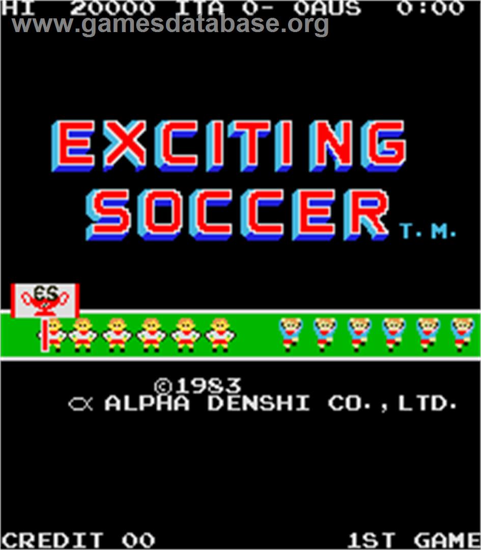 Exciting Soccer - Arcade - Artwork - Title Screen