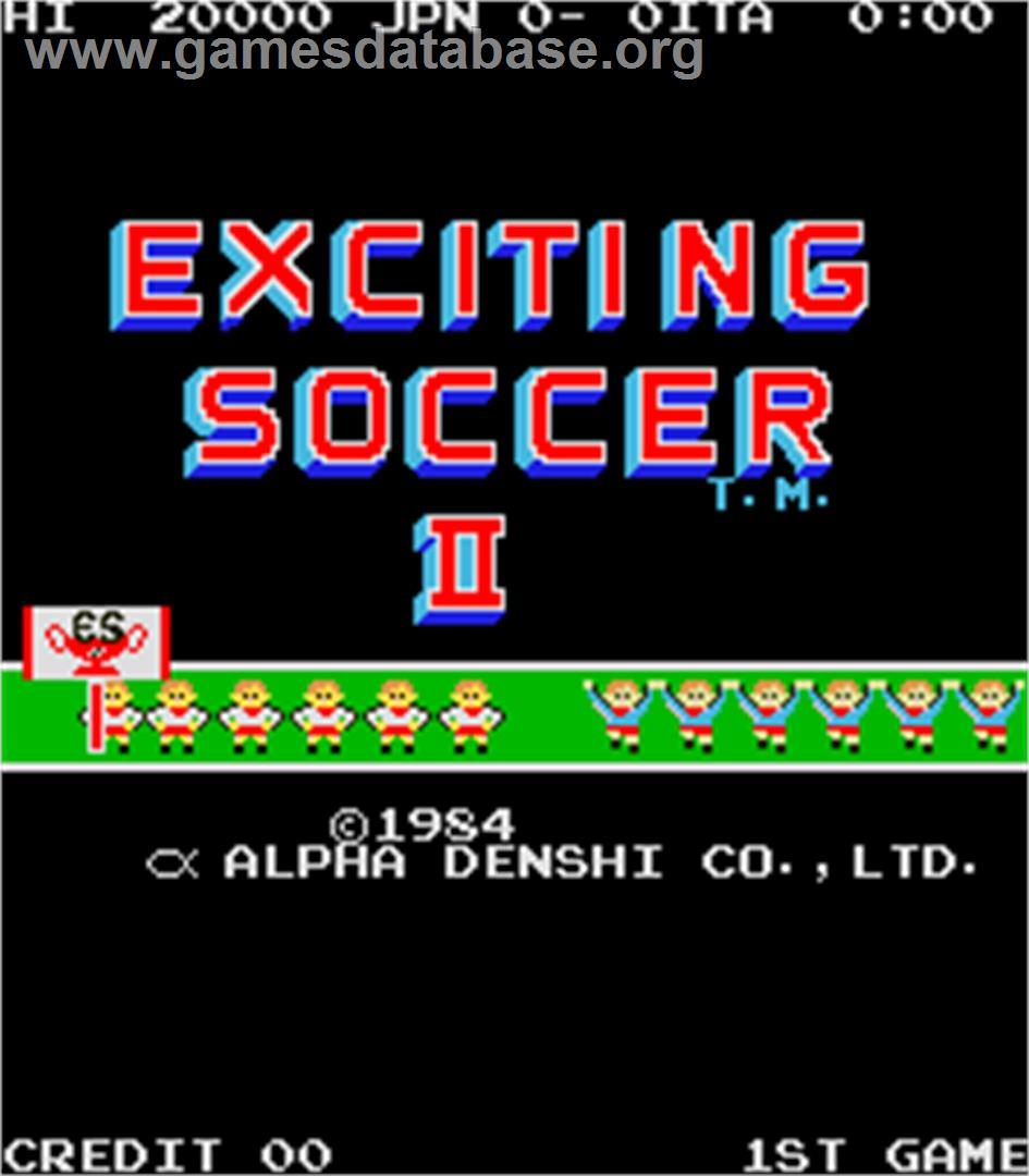 Exciting Soccer II - Arcade - Artwork - Title Screen