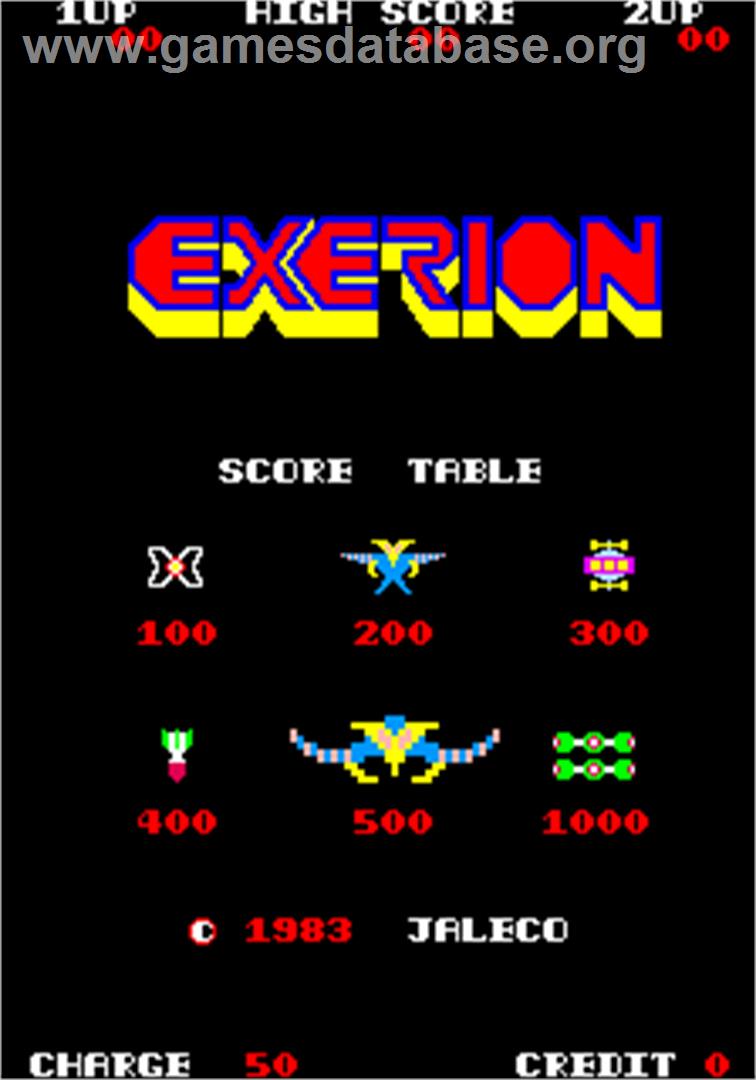 Exerion - Arcade - Artwork - Title Screen