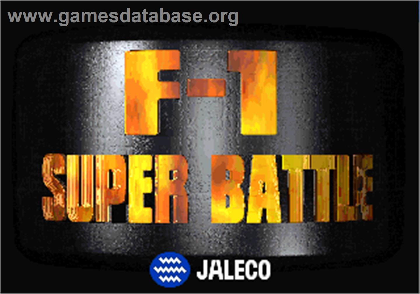 F1 Super Battle - Arcade - Artwork - Title Screen