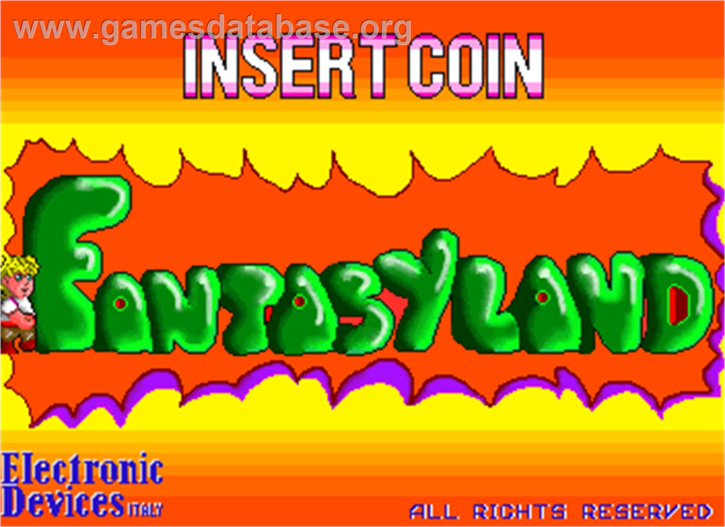 Fantasy Land - Arcade - Artwork - Title Screen