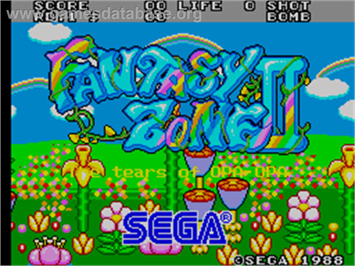 Fantasy Zone 2 - Arcade - Artwork - Title Screen