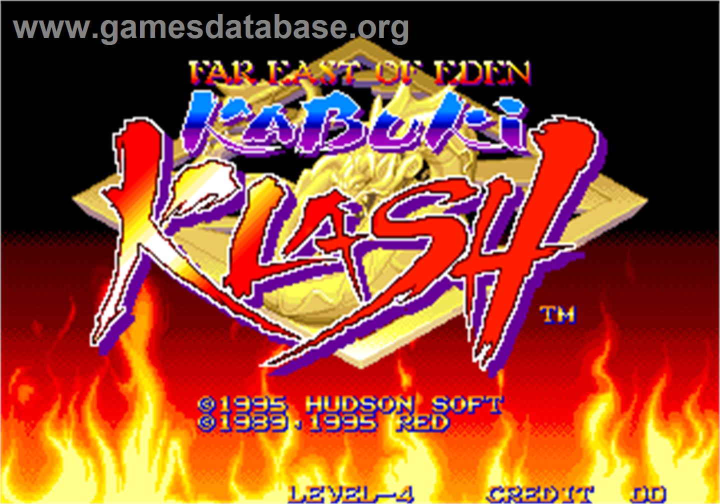 Far East of Eden - Kabuki Klash / Tengai Makyou - Shin Den - Arcade - Artwork - Title Screen