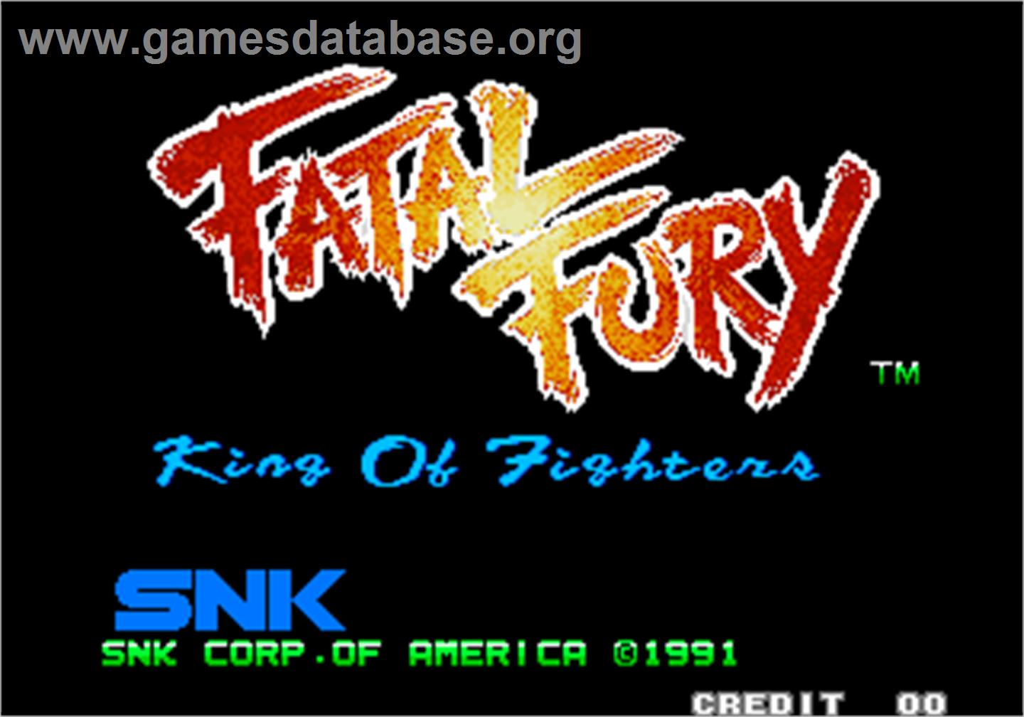 Fatal Fury - King of Fighters / Garou Densetsu - shukumei no tatakai - Arcade - Artwork - Title Screen