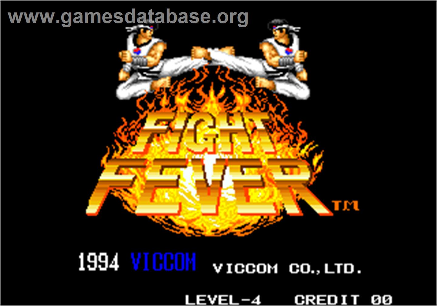 Fight Fever - Arcade - Artwork - Title Screen