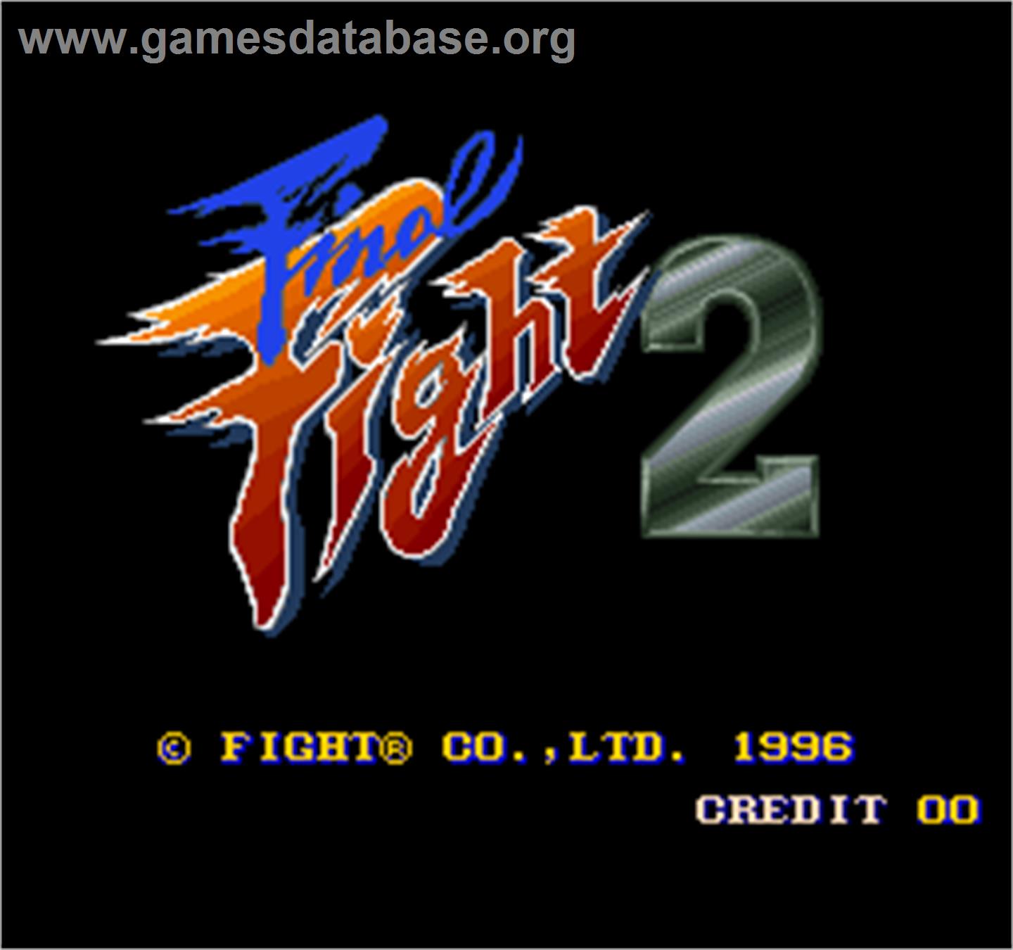 Final Fight 2 - Arcade - Artwork - Title Screen