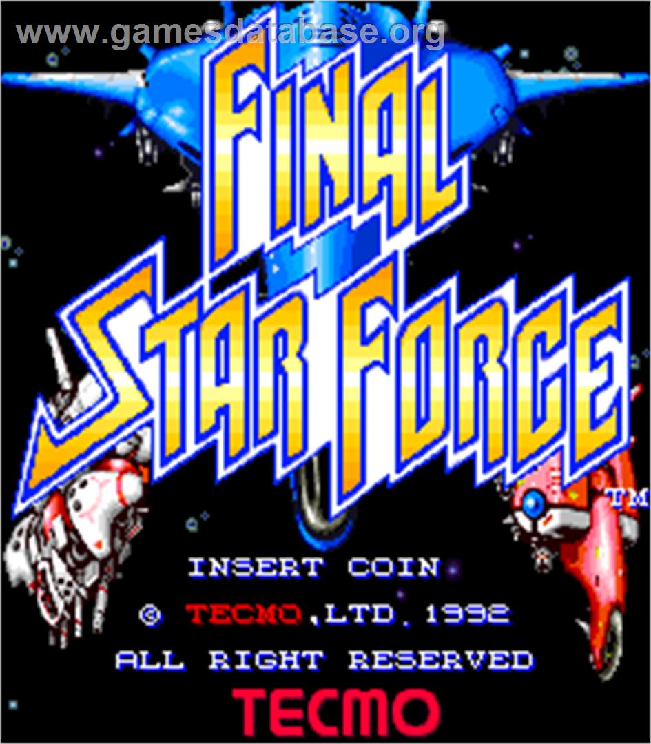 Final Star Force - Arcade - Artwork - Title Screen