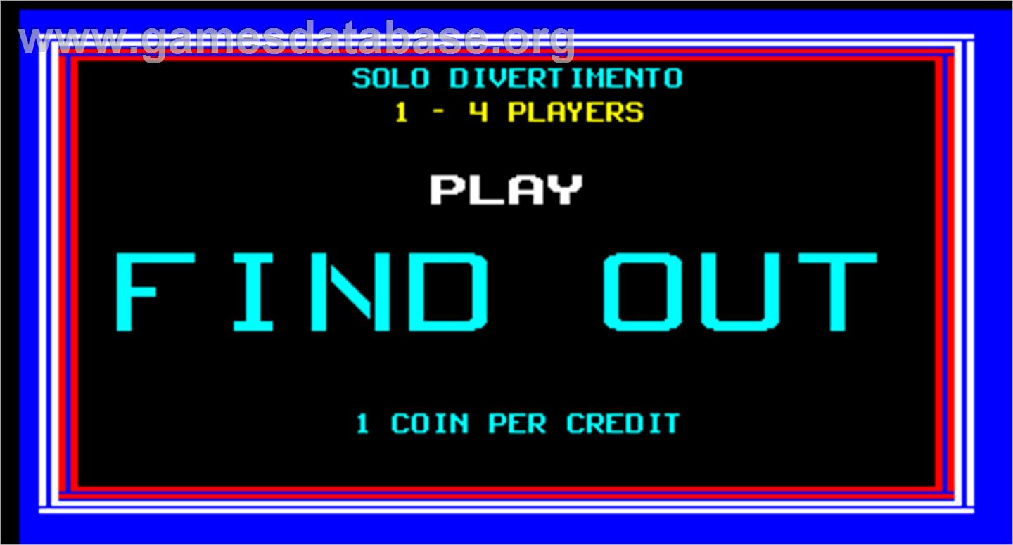 Find Out - Arcade - Artwork - Title Screen
