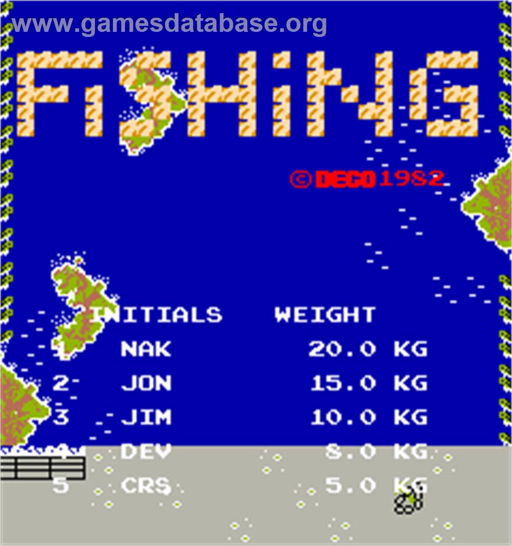 Fishing - Arcade - Artwork - Title Screen