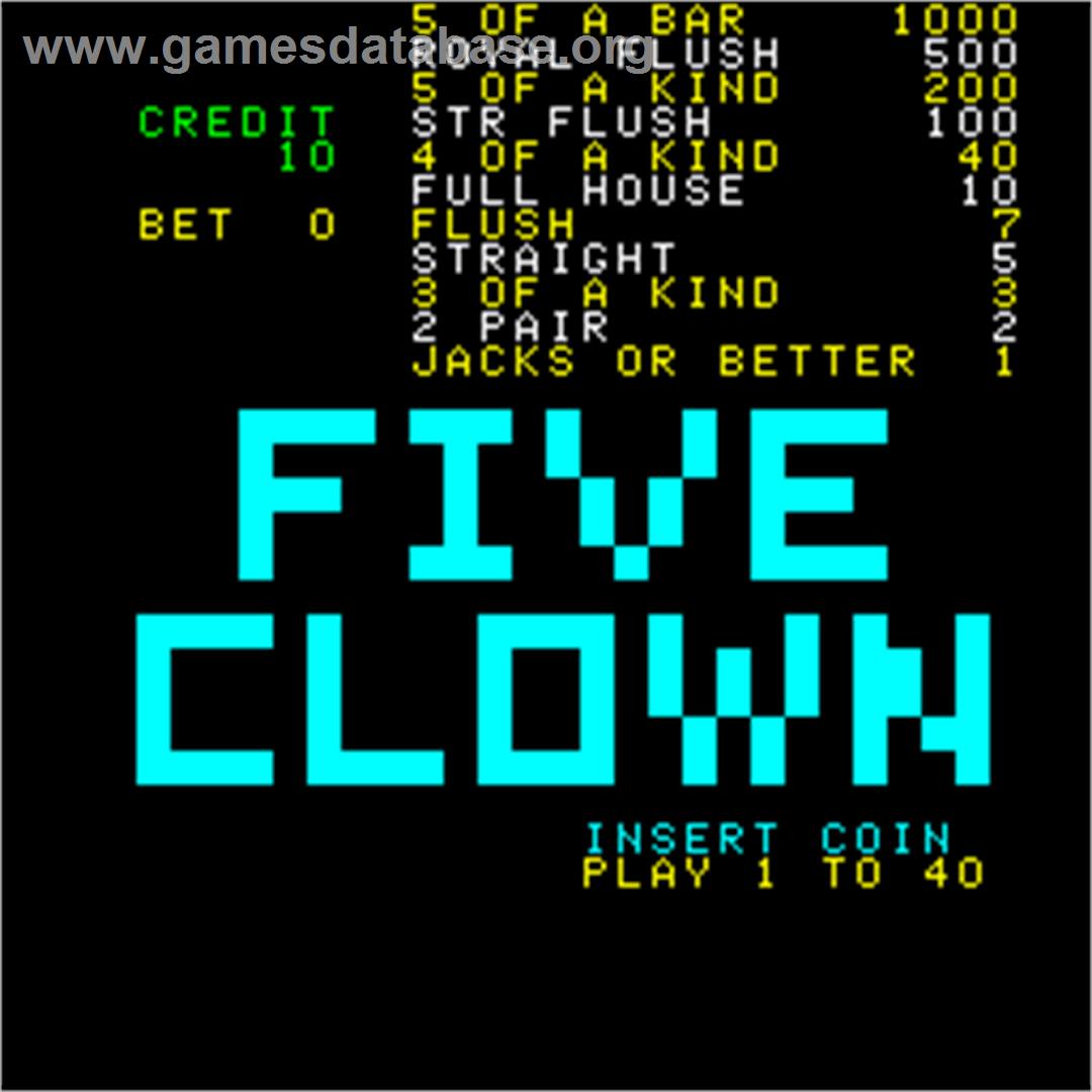 Five Clown - Arcade - Artwork - Title Screen