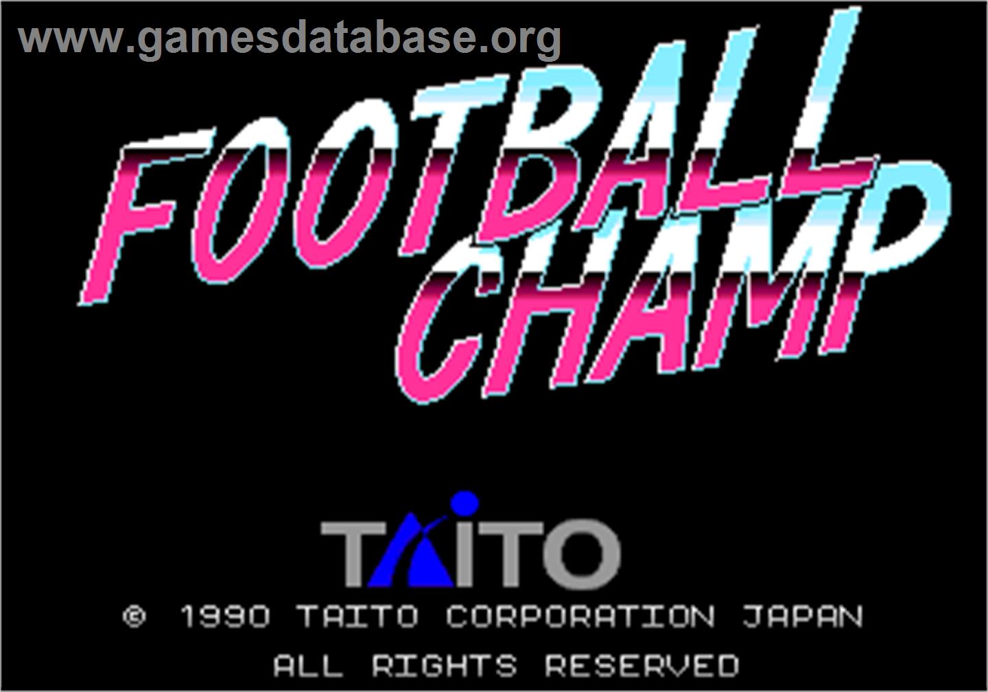 Football Champ - Arcade - Artwork - Title Screen