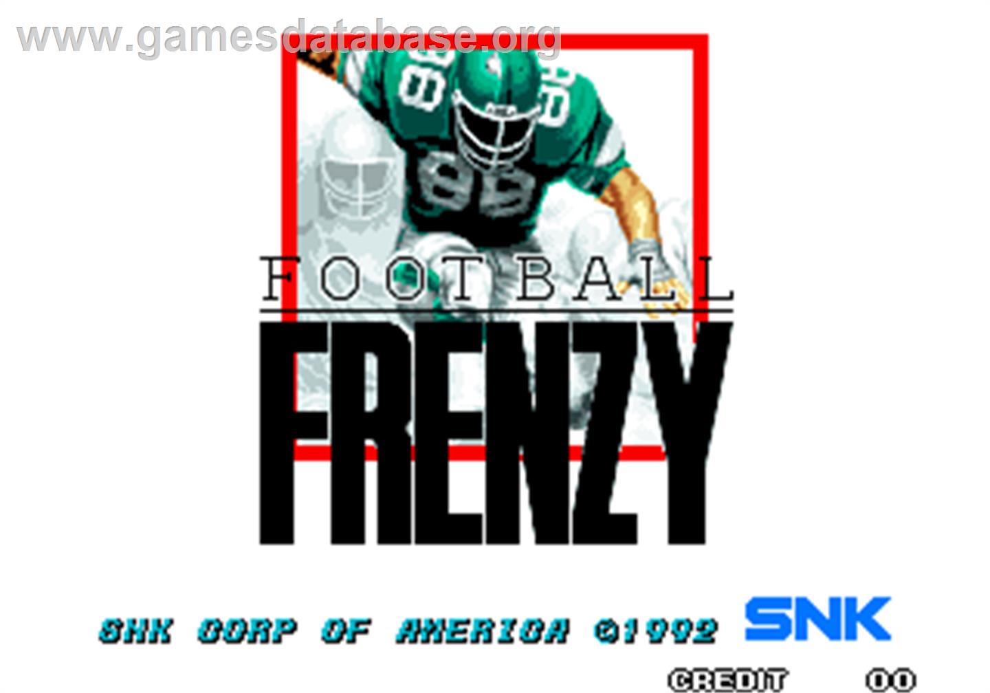 Football Frenzy - Arcade - Artwork - Title Screen