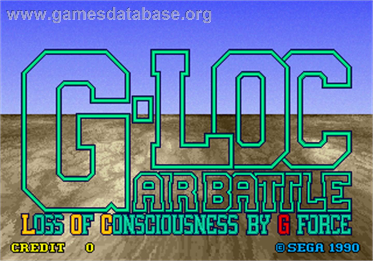 G-LOC Air Battle - Arcade - Artwork - Title Screen