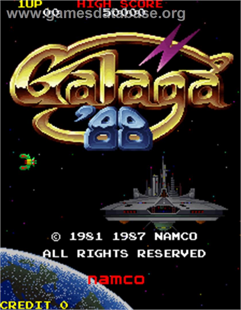 Galaga '88 - Arcade - Artwork - Title Screen