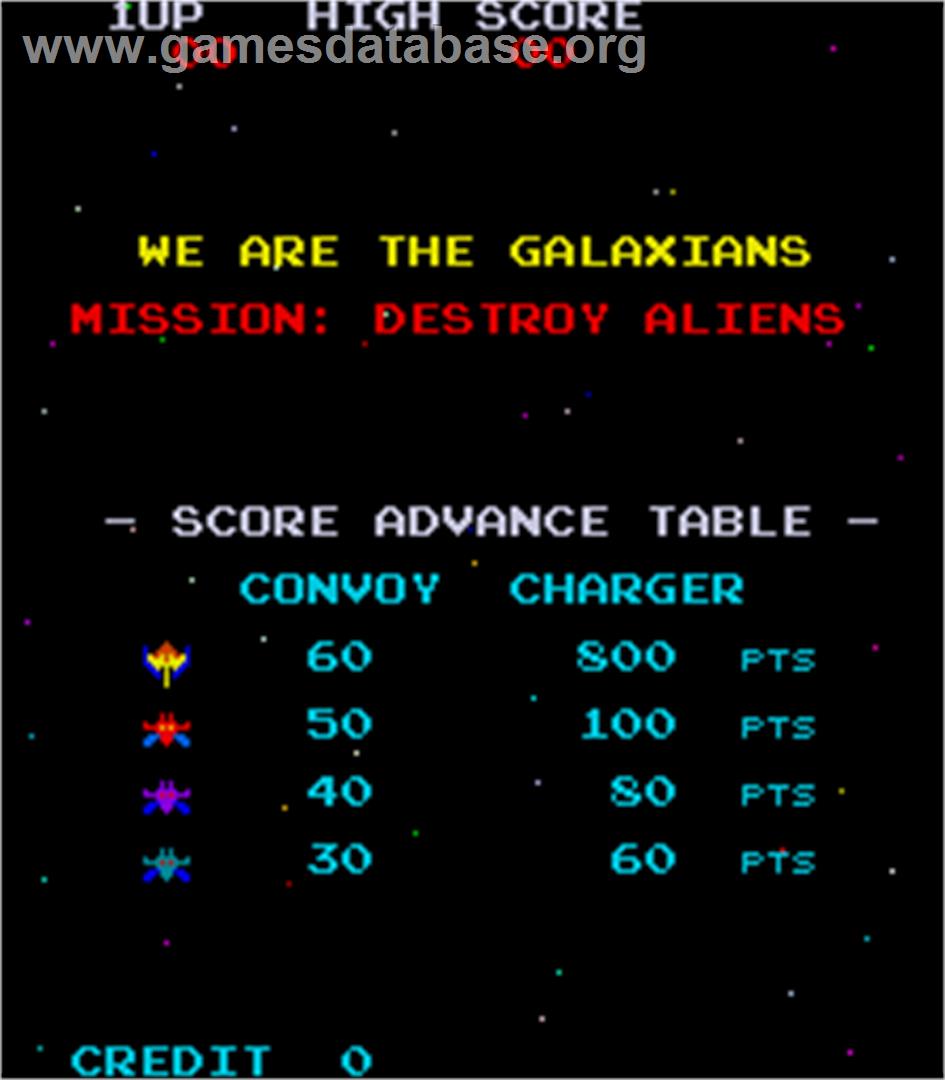 Galaxian Turbo - Arcade - Artwork - Title Screen
