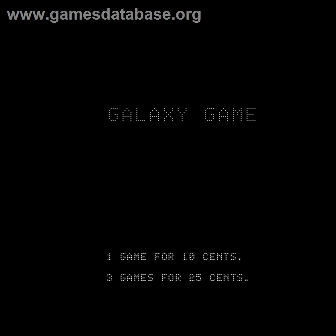Galaxy Game - Arcade - Artwork - Title Screen