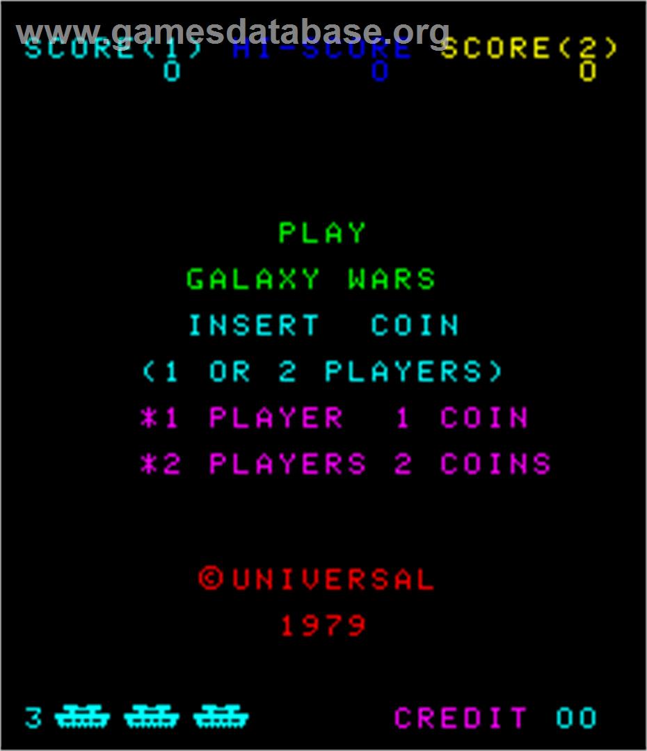 Galaxy Wars - Arcade - Artwork - Title Screen