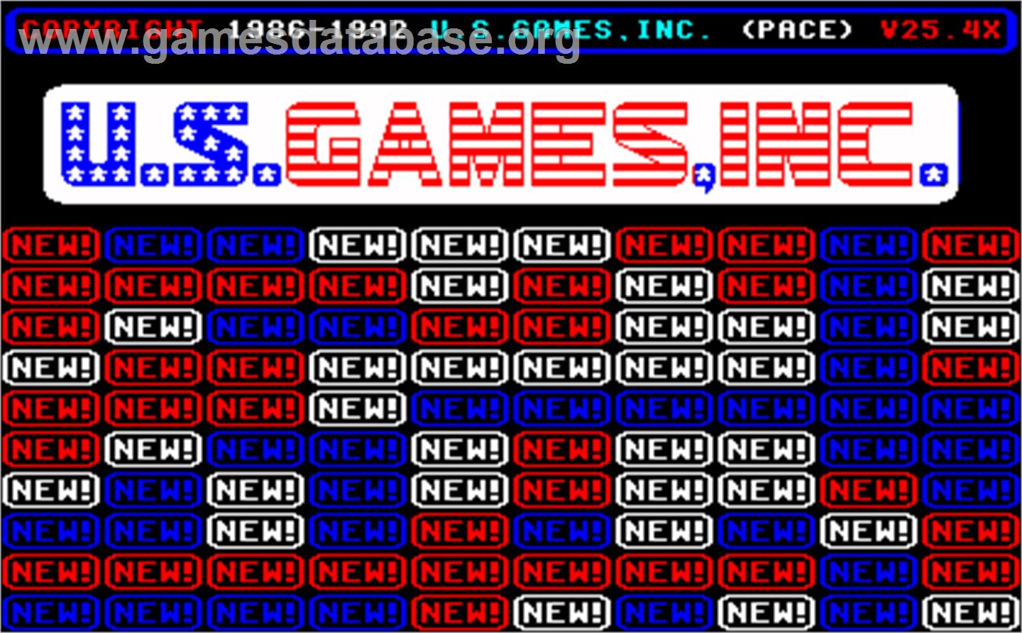 Games V25.4X - Arcade - Artwork - Title Screen