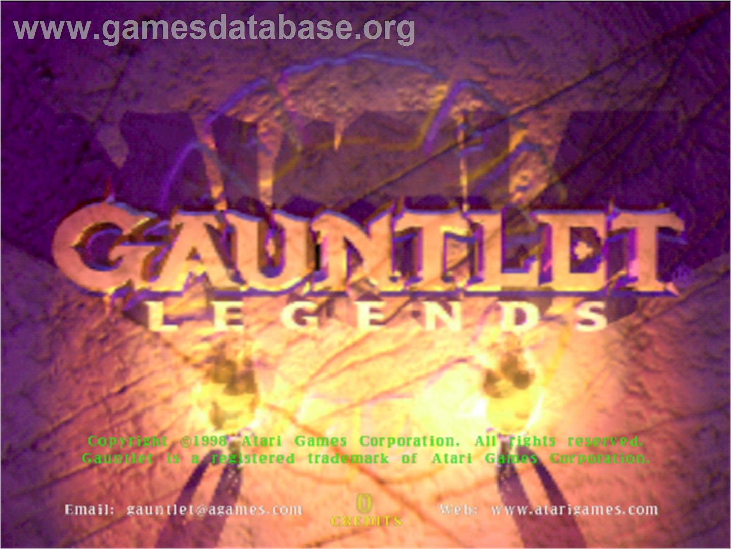 Gauntlet Legends - Arcade - Artwork - Title Screen