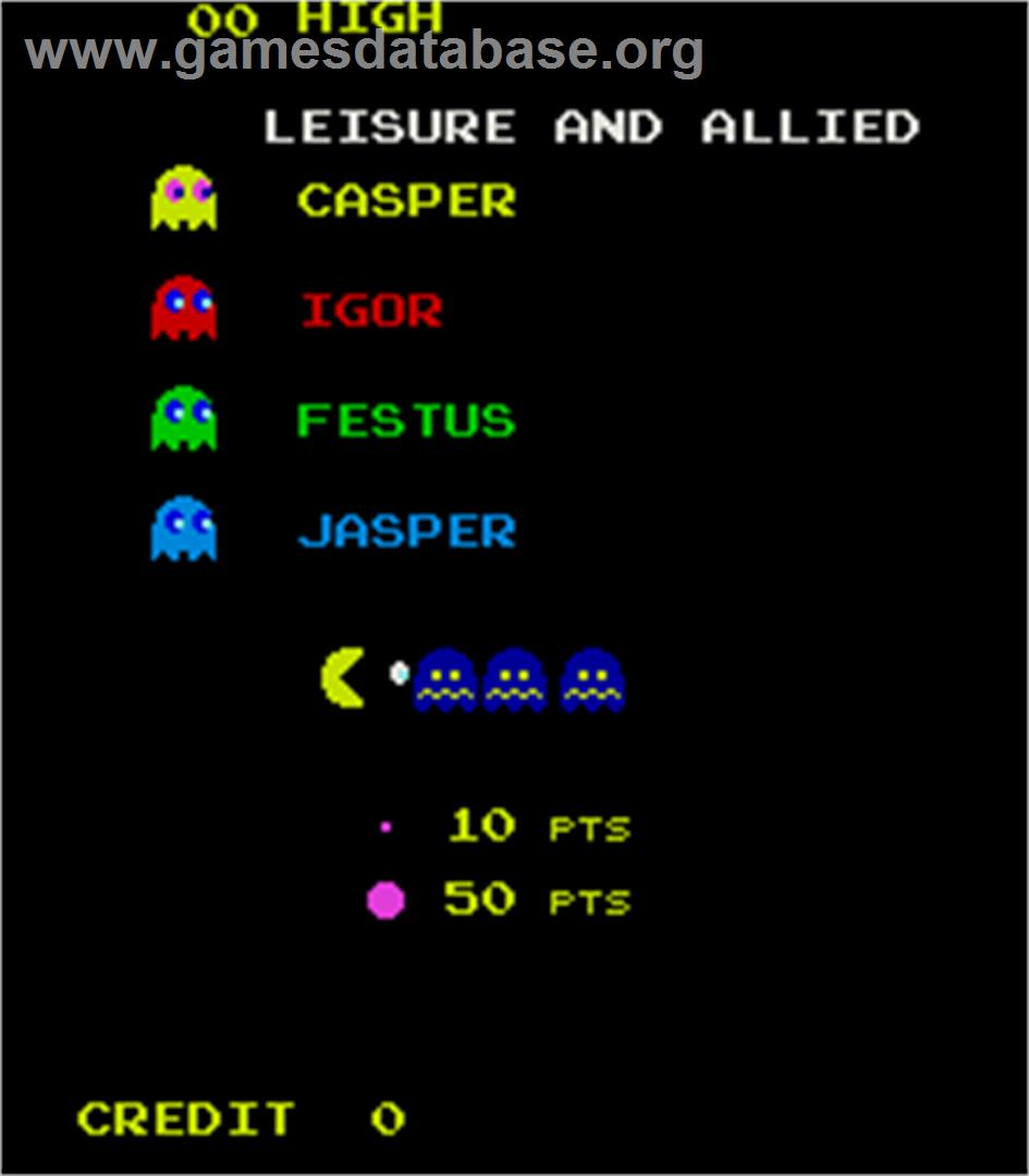 Ghost Muncher - Arcade - Artwork - Title Screen