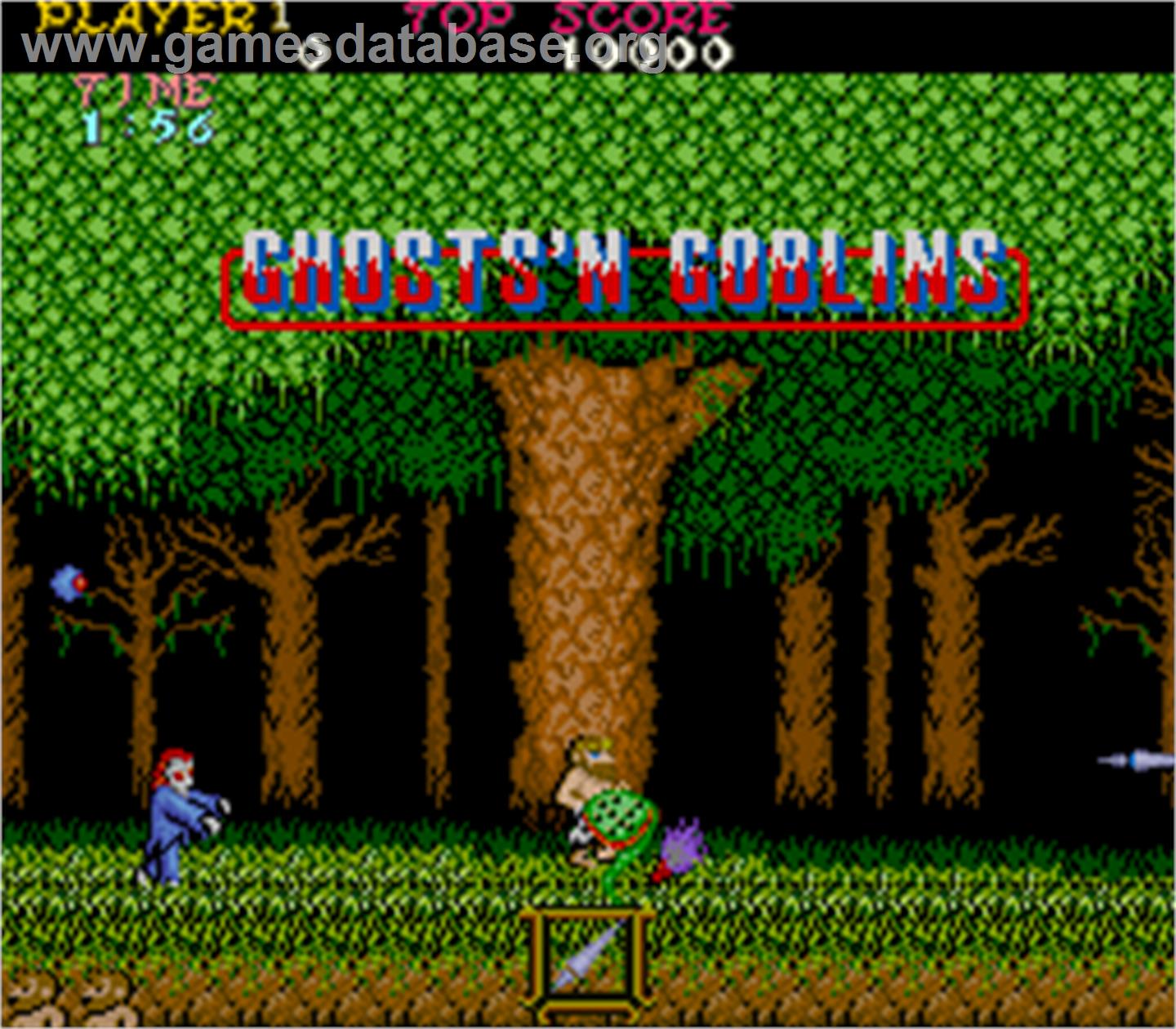 Ghosts'n Goblins - Arcade - Artwork - Title Screen