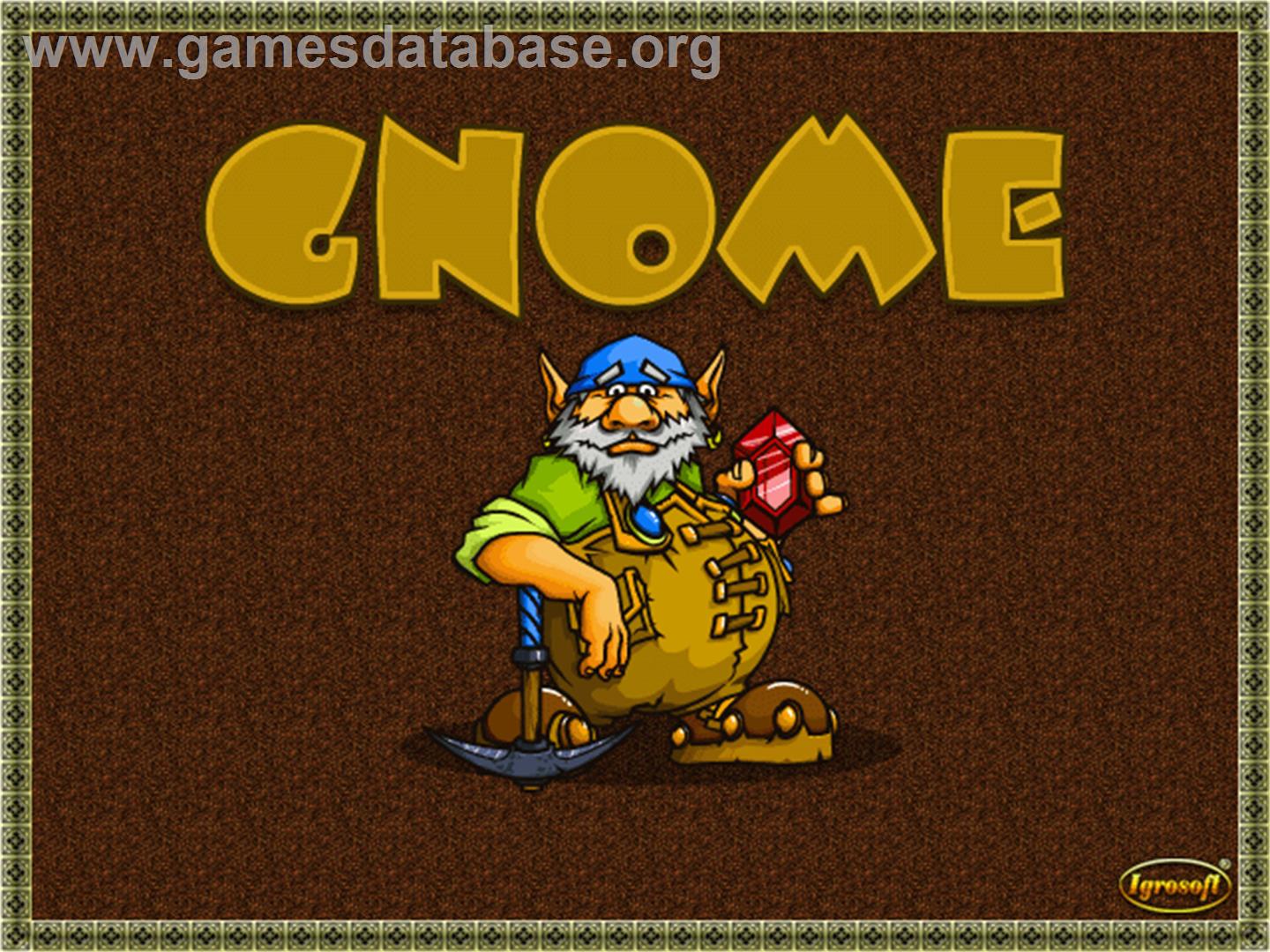 Gnome - Arcade - Artwork - Title Screen