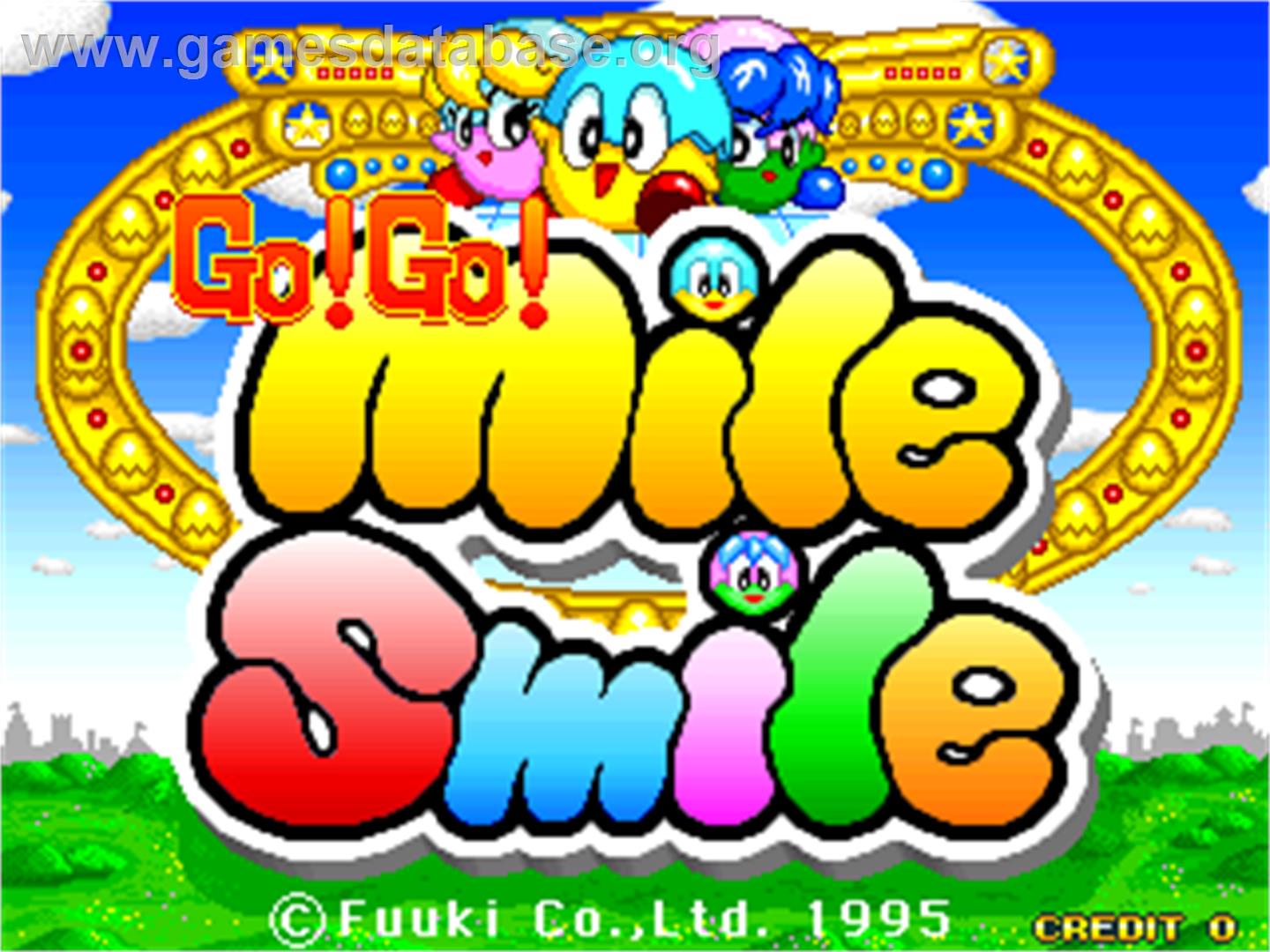 Go Go! Mile Smile - Arcade - Artwork - Title Screen