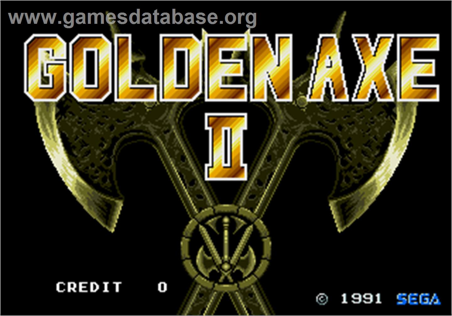 Golden Axe II - Arcade - Artwork - Title Screen