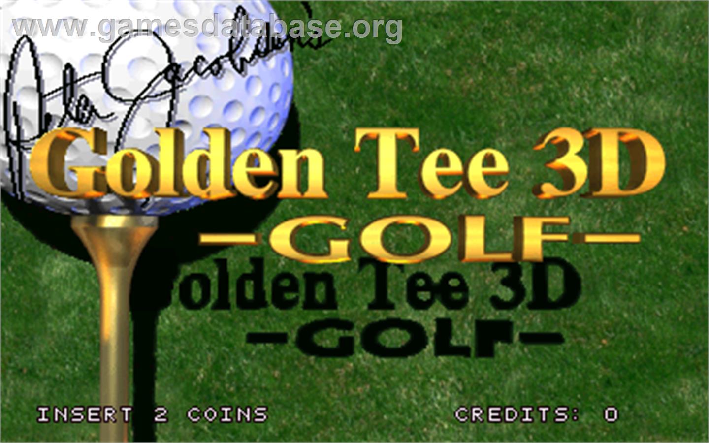 Golden Tee 3D Golf - Arcade - Artwork - Title Screen