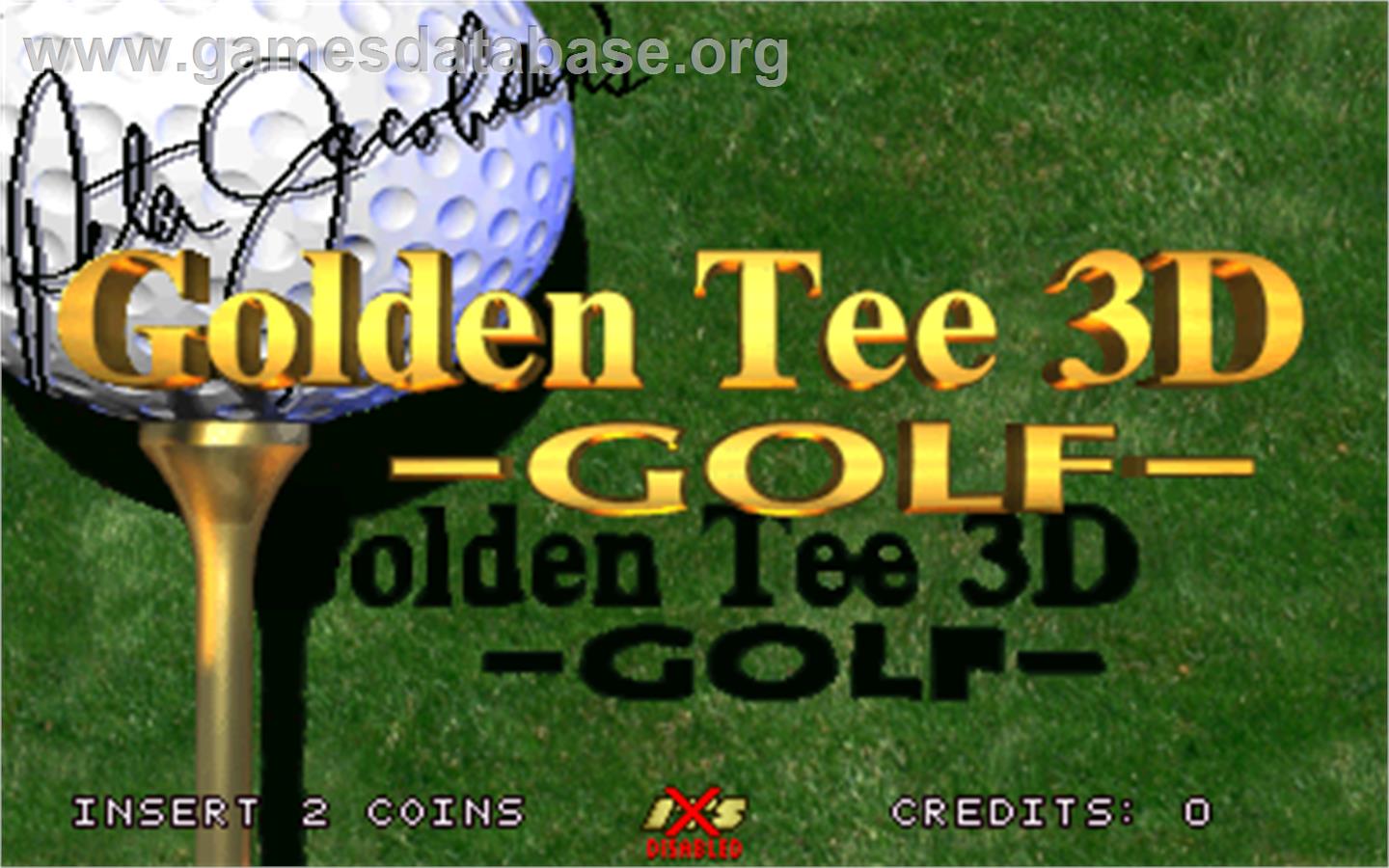 Golden Tee 3D Golf Tournament - Arcade - Artwork - Title Screen