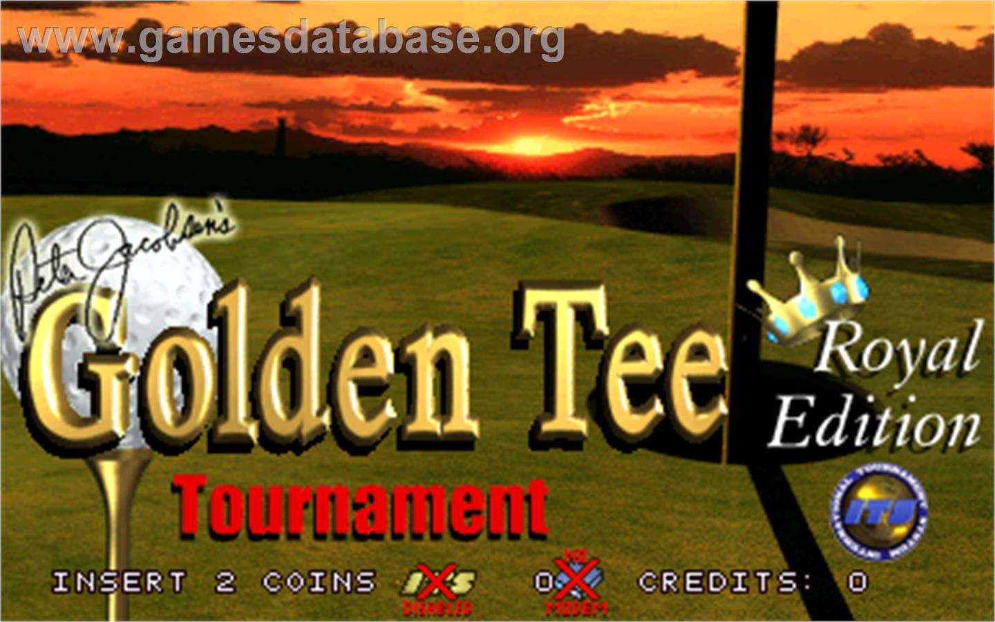 Golden Tee Royal Edition Tournament - Arcade - Artwork - Title Screen
