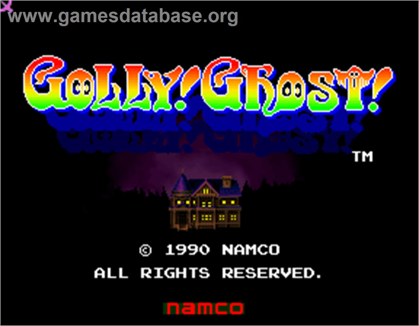 Golly! Ghost! - Arcade - Artwork - Title Screen