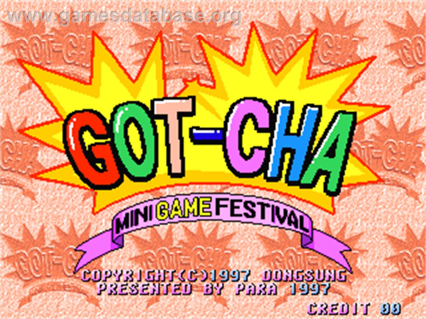 Got-cha Mini Game Festival - Arcade - Artwork - Title Screen