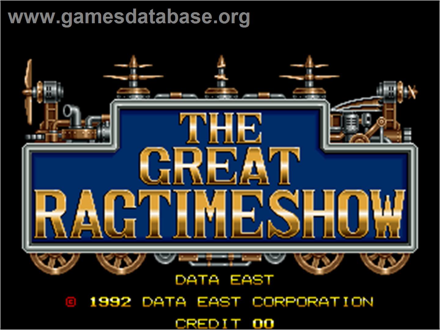 Great Ragtime Show, The - Arcade - Artwork - Title Screen