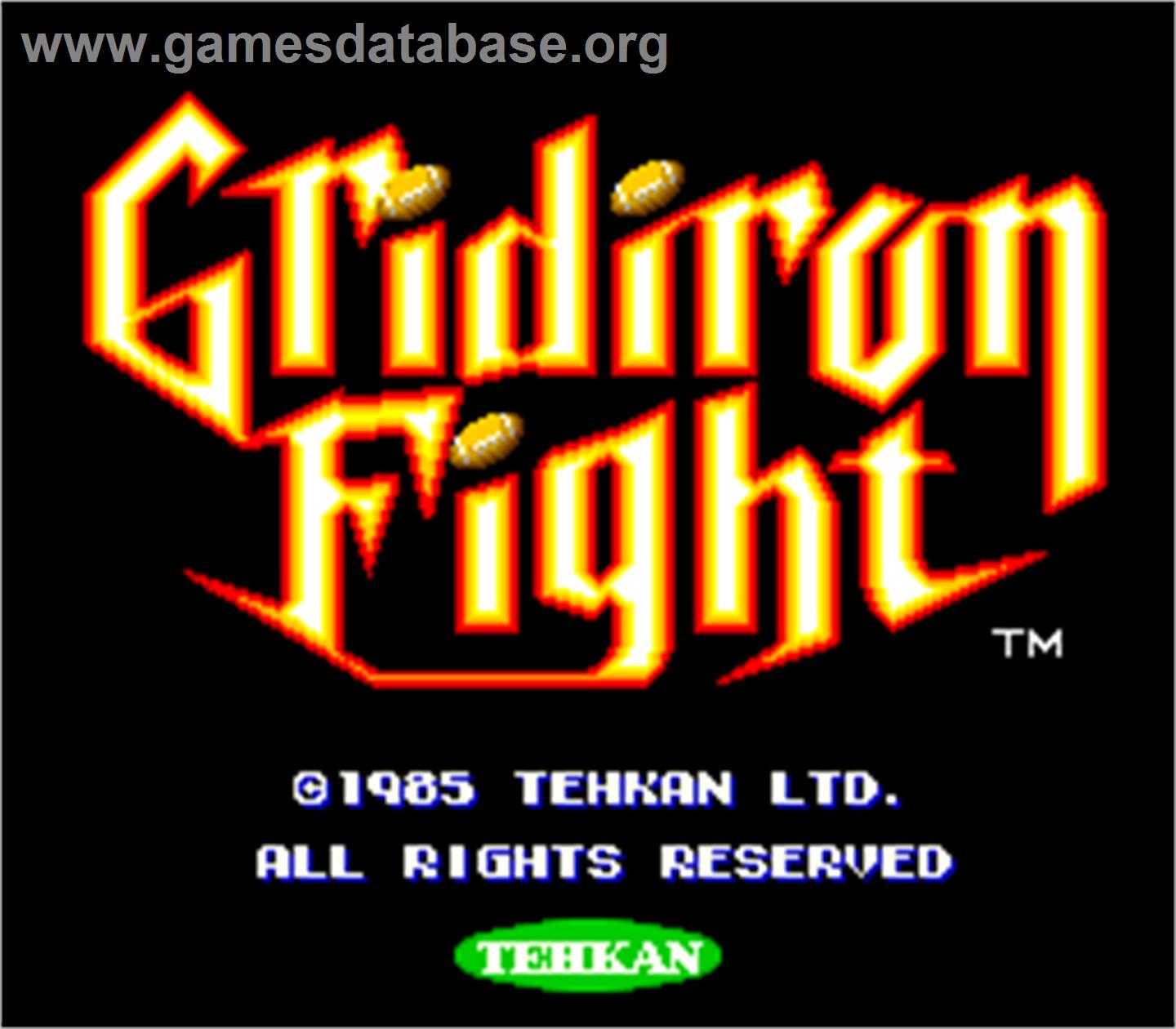Gridiron Fight - Arcade - Artwork - Title Screen
