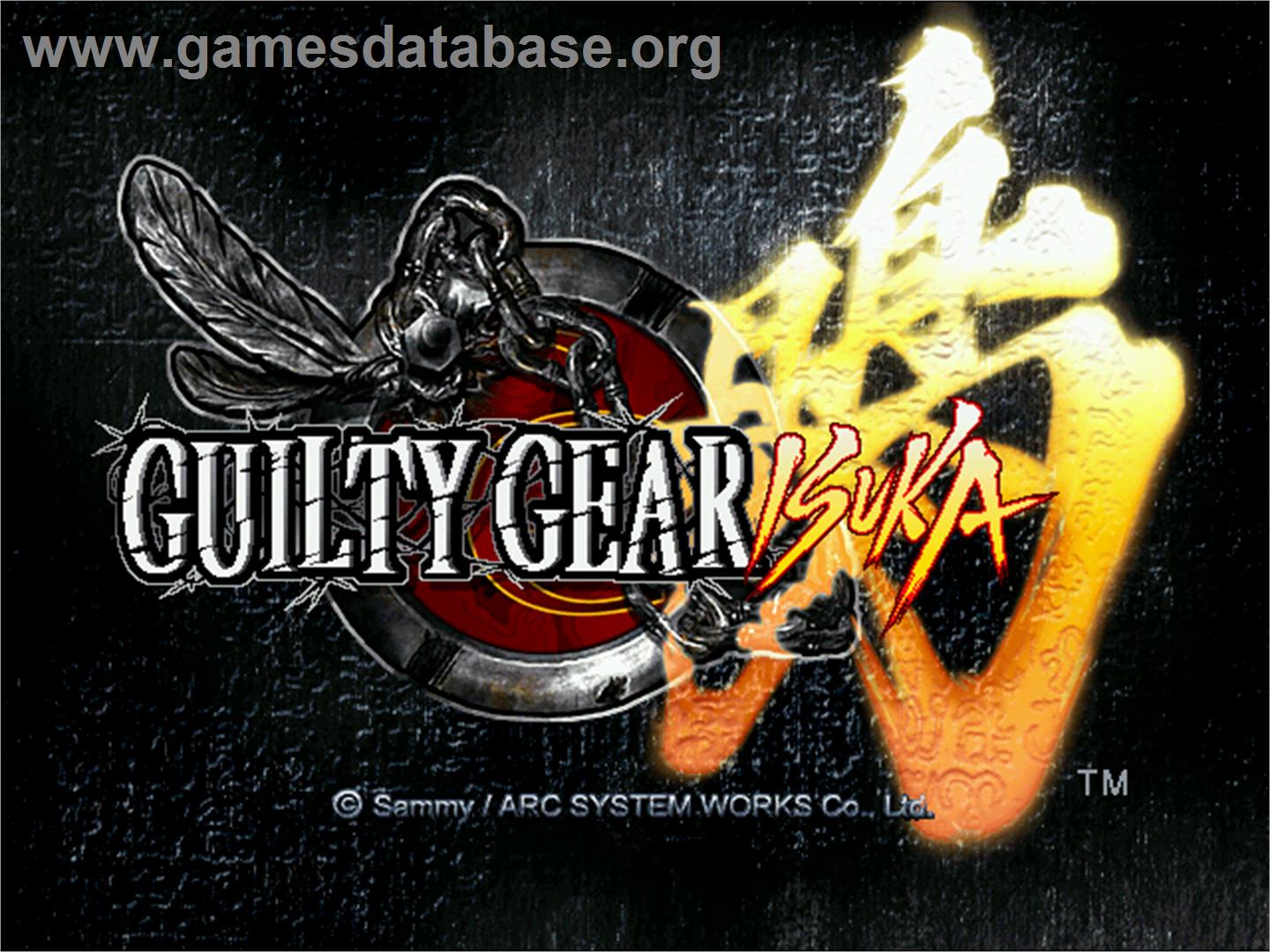 Guilty Gear Isuka - Arcade - Artwork - Title Screen