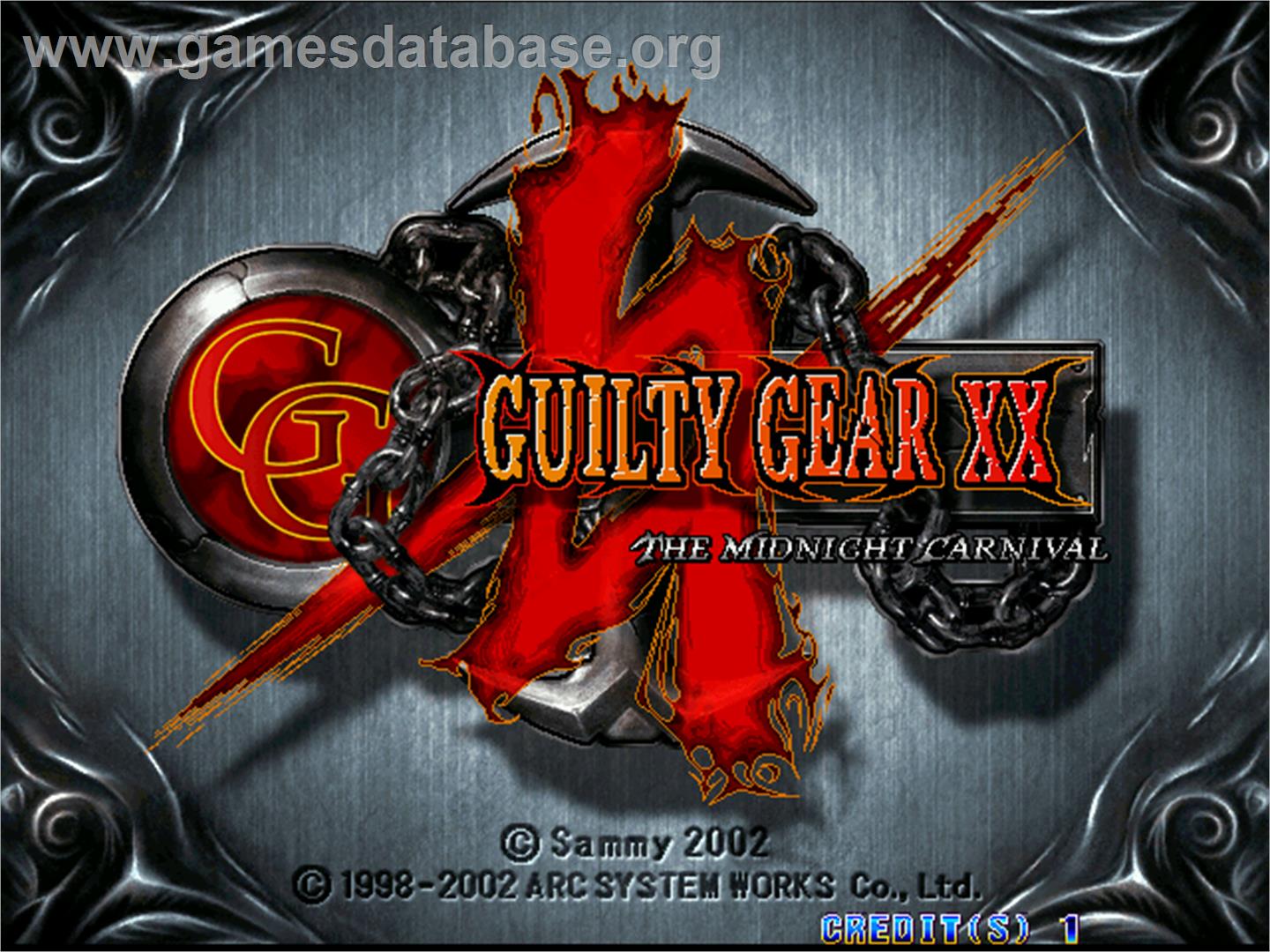 Guilty Gear XX - Arcade - Artwork - Title Screen