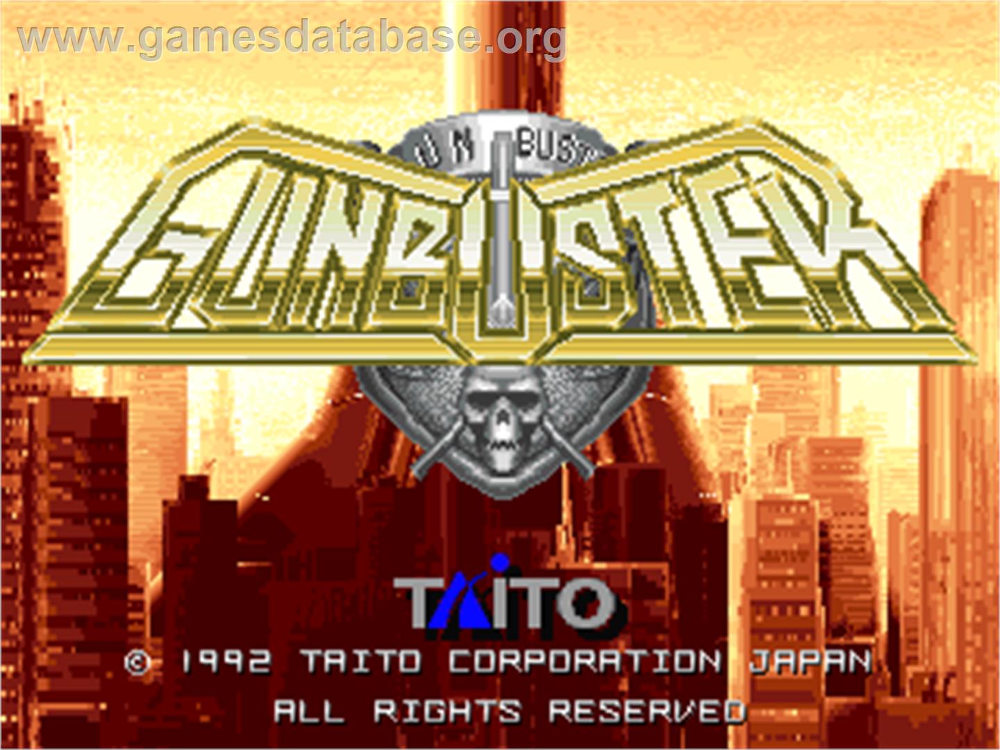 Gunbuster - Arcade - Artwork - Title Screen