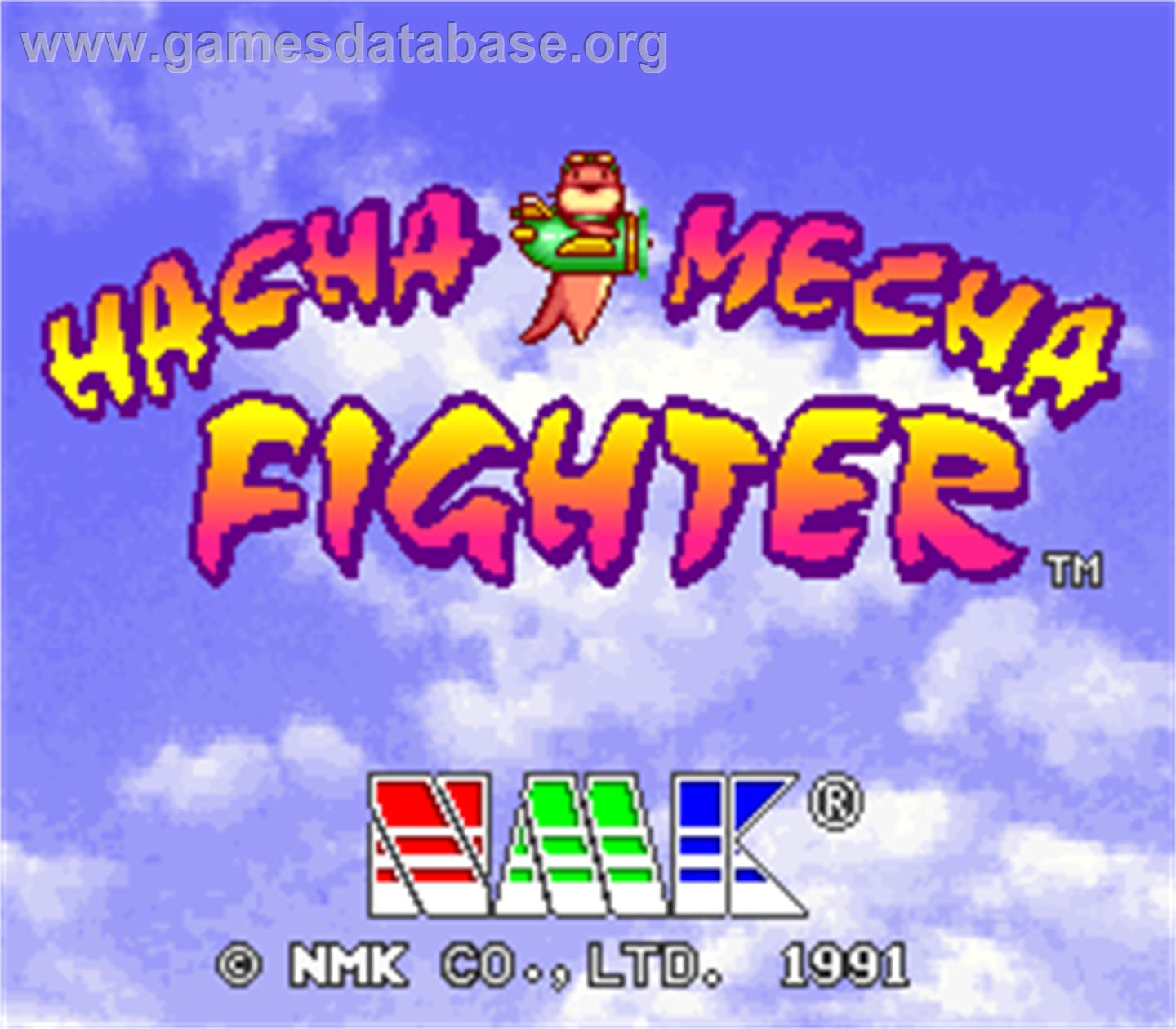 Hacha Mecha Fighter - Arcade - Artwork - Title Screen